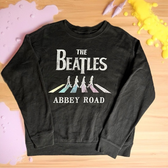 The Beatles Abbey Road Graphic Black Sweatshirt - Picture 2 of 6